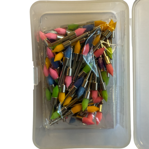 Flame Prophy Brushes Colored – 100pcs