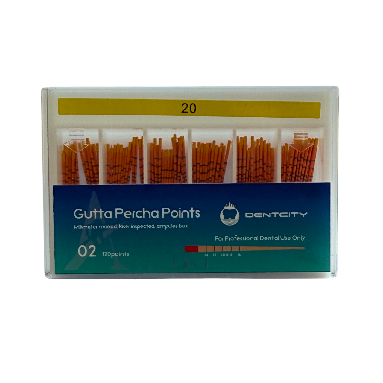 DENTCITY Gutta Percha Marked 0.02 – #20
