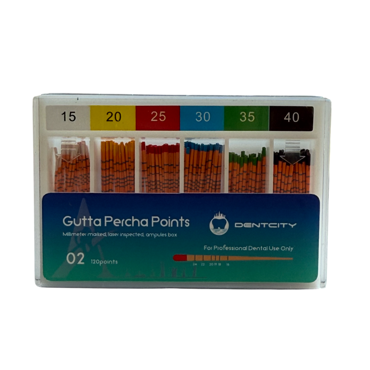 DENTCITY Gutta Percha Marked 0.02 – #15-40