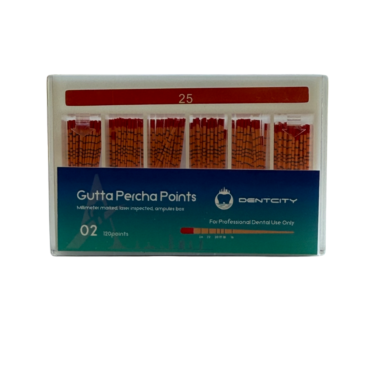 DENTCITY Gutta Percha Marked 0.02 – #25