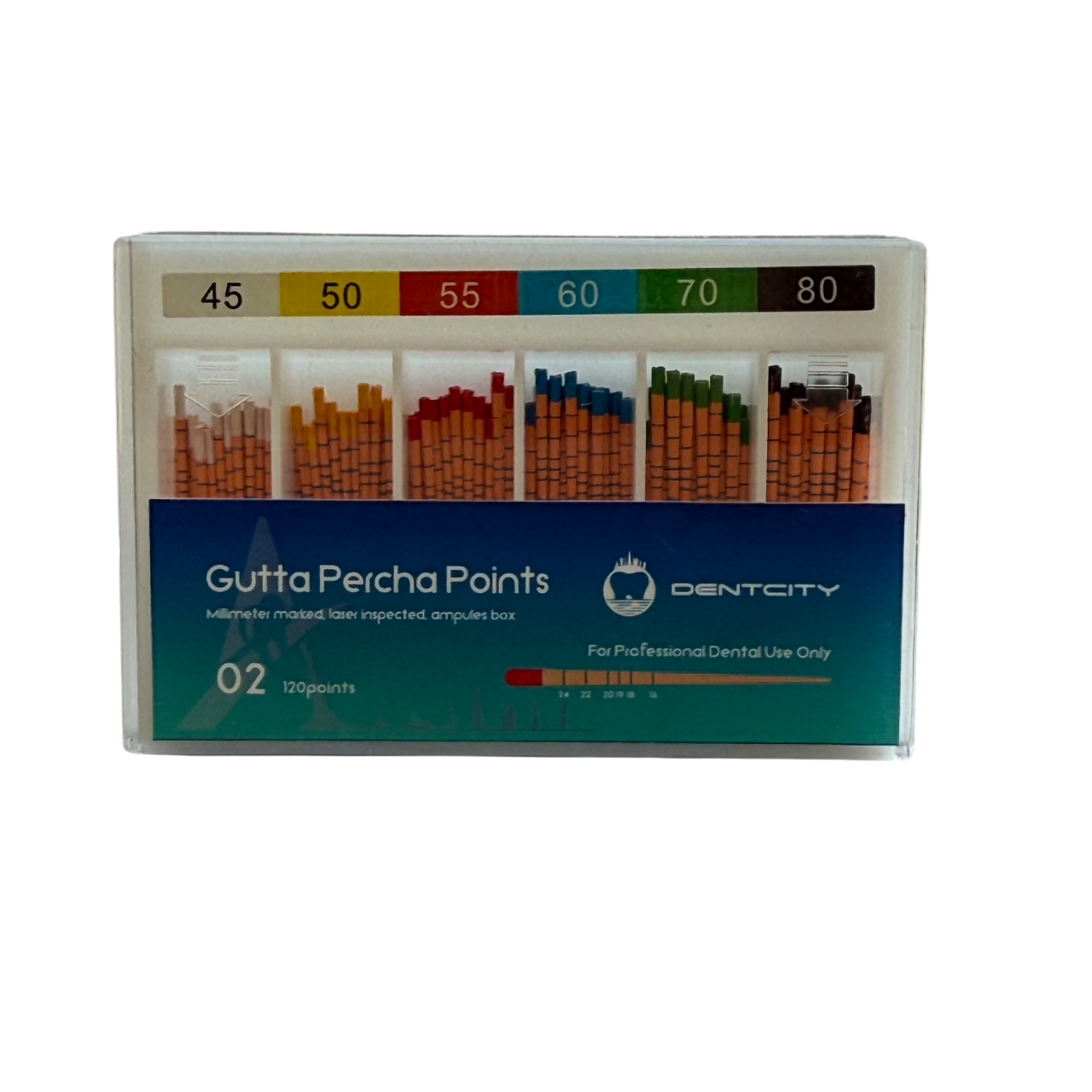 DENTCITY Gutta Percha Marked 0.02 – #45-80